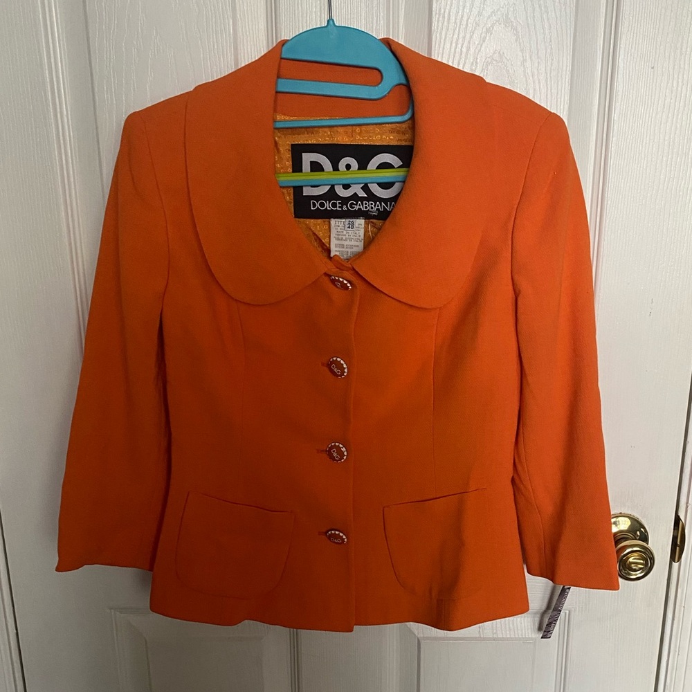 Dolce & Gabbana Women's Orange Blazer